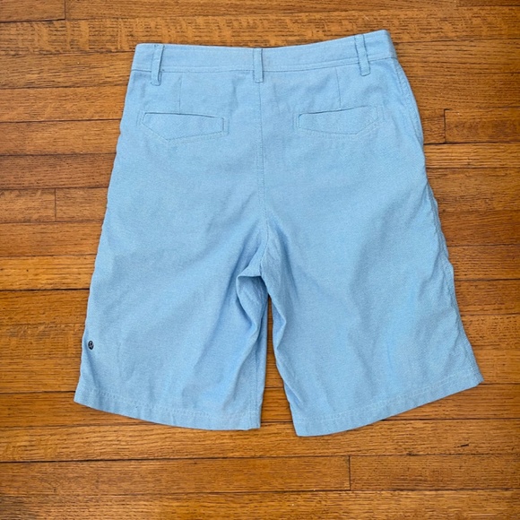 Lululemon Kahuna Athletic Shorts Mens 32 Blue Stretch Chino Golf Pockets Casual - Picture 7 of 9
